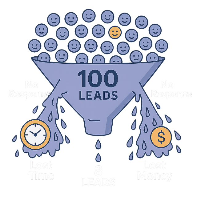 Leaking sales funnel problem